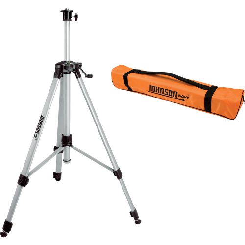 Johnson Level &amp; Tool Aluminum Tripod w/1/4in-20 Adapter #40-6861