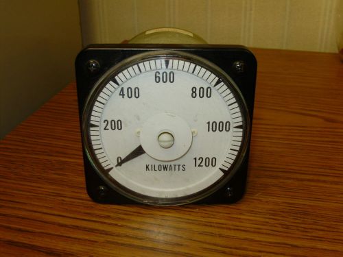 YOKOGAWA VARMETER 0-1200 KILOWATTS , 103321AMGG7EAA 4&#034; DIAMETER