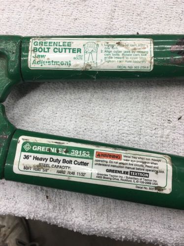 ***GREENLEE 39153 36&#034; HEAVY DUTY BOLT  CUTTERS***