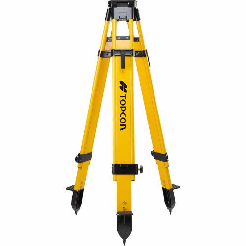 Topcon Heavy-Duty Fiberglass Tripod with 5/8 x 11 Thread and Dual Clamp