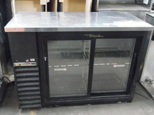 True 2 Door Glass Back Bar Cooler Model No: TBB-24-48G-SD