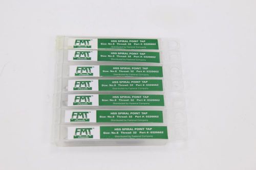 Fmt spiral point flug tap size no. 8 tread 32 hss 3 flute h3 lot of 7 for sale