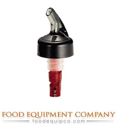 Tablecraft 3246A Proper Pour™ 1 oz. black collar smoke spout red dip tube -...