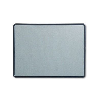 Contour Fabric Bulletin Board, 48 x 36, Light Blue, Plastic Navy Blue Frame