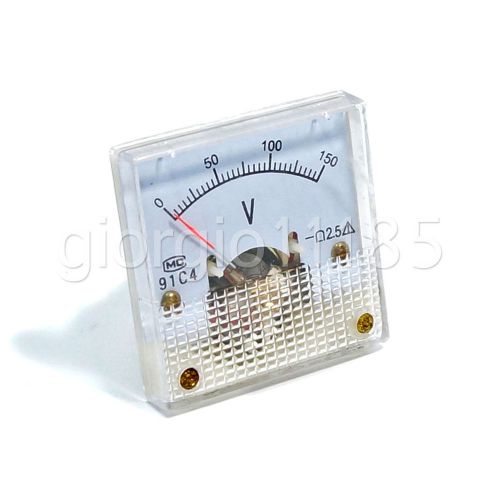 2 pcs New Analog Volt Panel Meter Gauge DC 0~150V 91C4