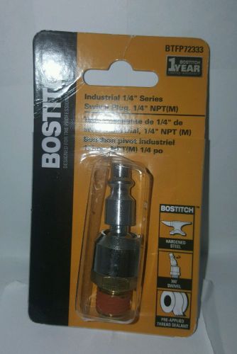 Bostitch Industrial 1/4&#034; Swivel Plug with 1/4&#034; NPT(M) BTFP72333 New