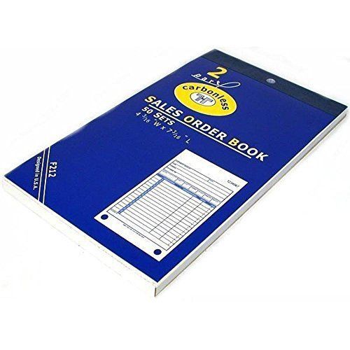 Findingking sales order receipt forms carbonless record sheet book 4 3/16&#034; x 7 for sale