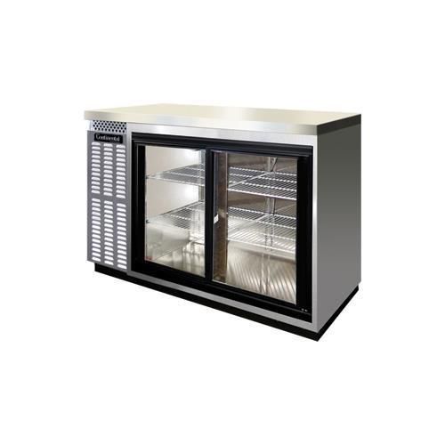 Continental Refrigerator BBC59-SS-SGD Back Bar Cabinet, Refrigerated