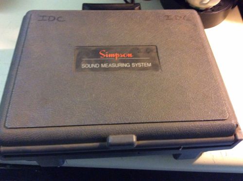 Simpson 884-2 Sound Level Meter(type S2a)