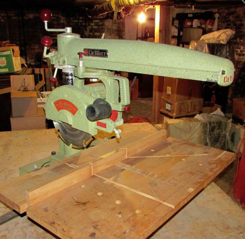 DEWALT MODEL MBF 18&#034; RADIAL ARM SAW - .75 hp MOTOR - CAST IRON w/ 24&#034; ARM