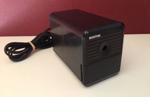 WORKS GREAT Boston 296A Electric Pencil Sharpener Model 18 Black FAST SHIP