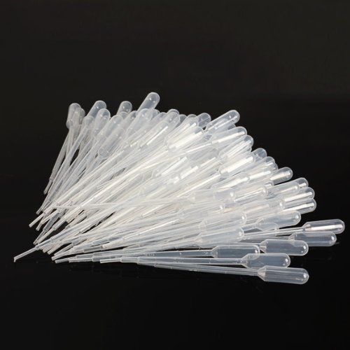 KINGLAKE? Plastic Transfer Pipettes 3ML Pack of 100 Makeup Tool 100% Customer