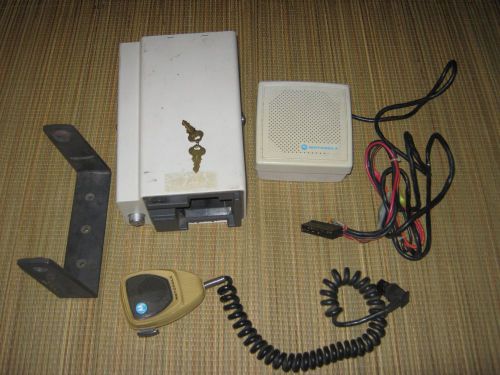 Motorola MT500 Converta Com with Speaker, Mic, Bracket, Keys, and Cables.