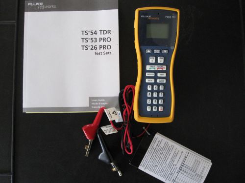 TSCM Fluke Networks TS53-A-09 Pro LCD Test Set