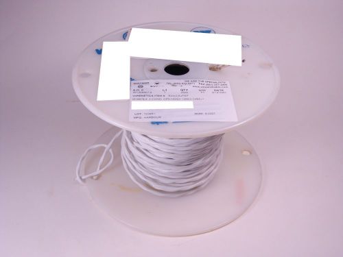 Hms2-1480/2-24bsj1 harbour hookup wire 24awg 2conductor teflon white 90&#039; partial for sale