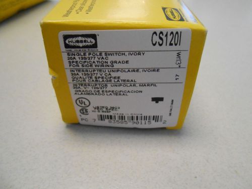 HUBBELL CS120I 20 AMP 120/277 VOLT SWITCH