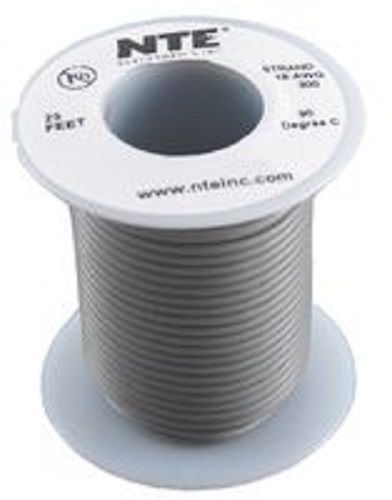 NTE WA08-08-10 Hook Up Wire Automotive Type 8 Gauge Stranded 10 FT GRAY