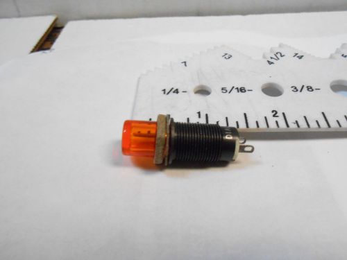 LH74/1 DIALCO AMBER   LIGHT NO BULB LENTH 1.5/DIA .43/BULB T-1 3/4 NEW OLD STOCK