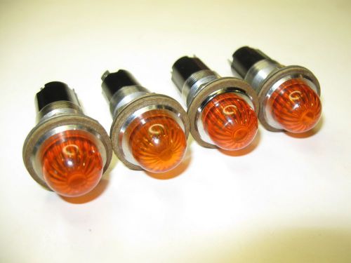 4pc DIALCO 75W 125V Panel Mount Indicator Lights