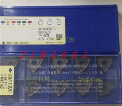 10PCS SUMITOMO Carbide Inserts WNMG080408N-SU AC520U NEW