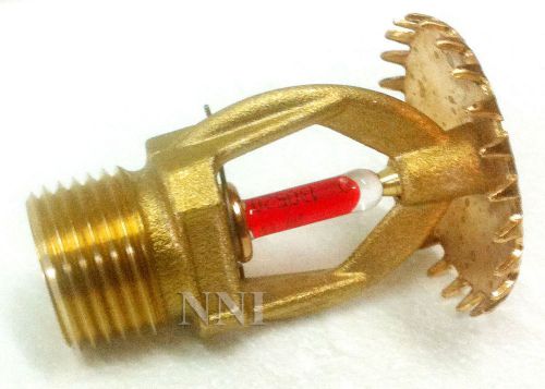 (10) -155*f brass upright  fire sprinkler head 1/2&#034; std. response k=5.6 globe gl for sale