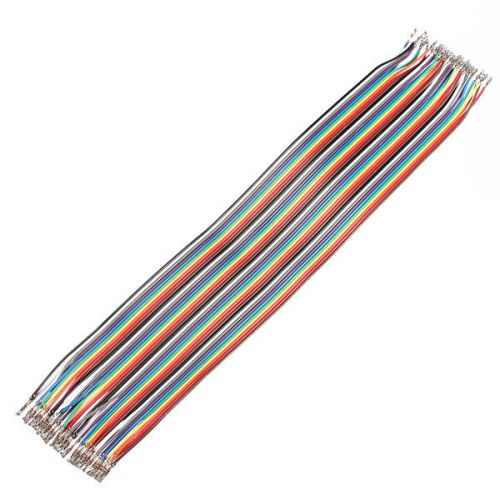 40pcs 30cm female to female breadboard jumper cable wire connector for arduino for sale