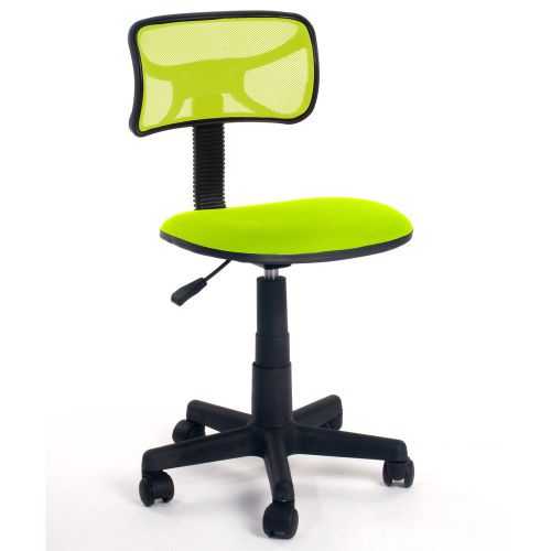 Ergonomically office task chair desk mesh fabric pads height adjustment green for sale