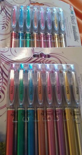 Pentel Arts Slicci Metallic Gel Needle tip Gel Roller pens