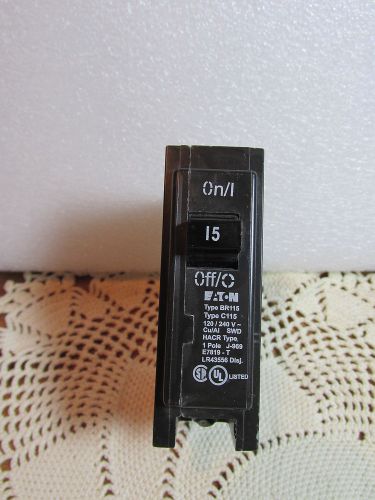 Eaton 15 AMP Single Pole Breaker Type BR115 C115