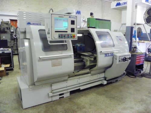 Milltronics ml-15 combination cnc/manual flat bed lathe for sale