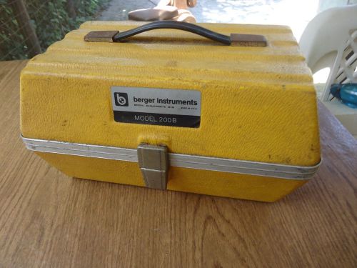 Berger Instruments 200B Level Transit &amp; Hard Case