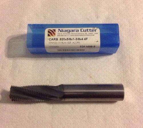 Niagara cutter  carbide 4fl .620 x 5/8 x 1 3/8 x 4  edp n68818 helical  alcrn for sale