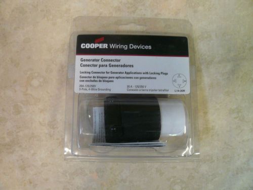 Cooper turn locking connector twist lock l14-20r 20a 125/250v for sale