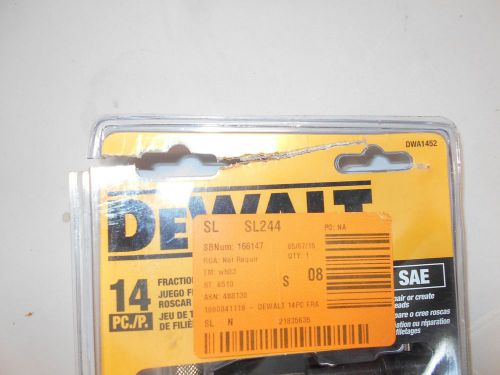 DEWALT Model # DWA1452 Internet # 204787378 Store SKU # 1000041118 Fractional Ta