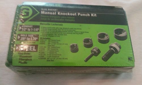 NEW - Greenlee 7235 BB - 1/2&#034; - 1-1/4&#034; Slugbuster Knockout Punch Set