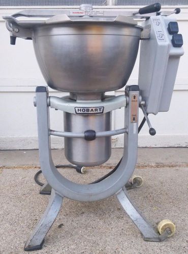 Hobart hcm 450 vertical cutter mixer vcm 45 qt dough chopper on wheels new versi for sale