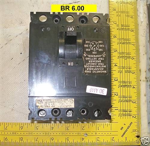 SQUARE &#034;D&#034; COMPANY CIRCUIT BREAKER  (BR 6.00)