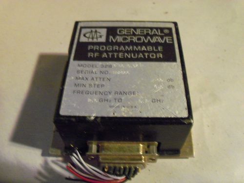 General microwave programmable rf attenuator model 329 for sale