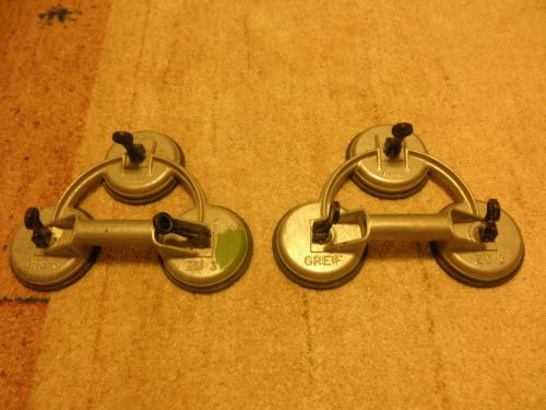 Tripple suction cup vacuum glass / sheet metal lifter (pair)  made in germany for sale