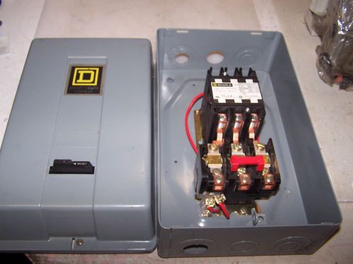 SQUARE D 30 HP AC ENCLOSED MOTOR STARTER 8911 DPS053 480 VOLT COIL