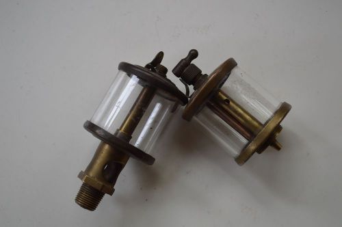 VTG Lot Lonergans &amp; Michigan Lubricator Co. Brass Oiler Hit Miss Steam Engine