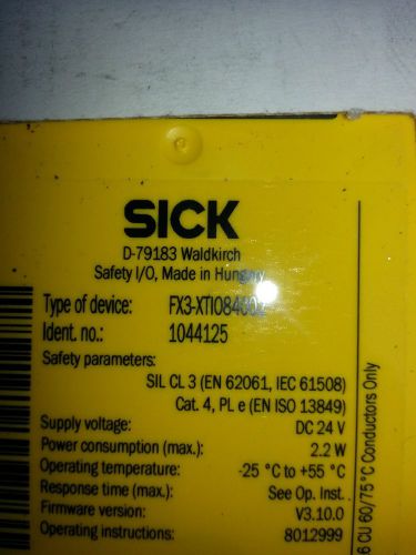 SICK FX3-XTI084002  NEW IN BOX