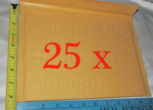 25 #2 - 8.5 x 11 Kraft Bubble Mailers Padded Envelopes Bags 8.5&#034; x 11&#034;  NEW!