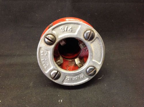 Ridgid OOR Ratcheting Threader Die, 3/4&#034; NPT, Great Condition