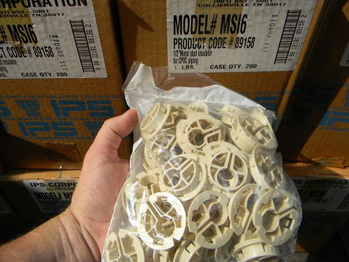 50 new plastic metal stud insulators 1/2&#034; cpvc pex copper pipe ips msi-3 for sale