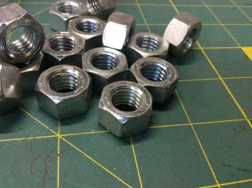 HEX NUT 1/2-13 WIDTH 3/4 HEIGHT 7/16 QTY 64 STEEL ZINC #61747