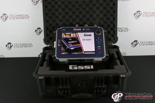 GSSI SIR-4000 Ground Penetrating Radar GPR Utility Locator Survey Concrete NDT