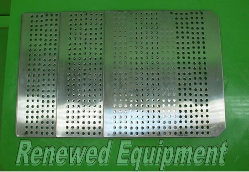 Stainless steel incubator shelf  l 18.375&#034; x w 16.875&#034; x h 0.375&#034;  lot of 3 for sale