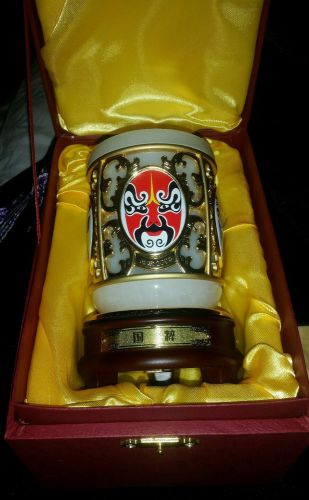 Xiangyu - chinese opera mask upscale marble pen holder for sale