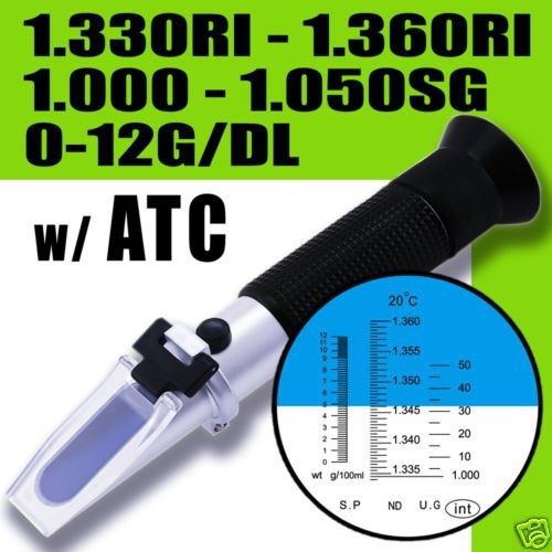 Ade Advanced Optics? Tri-Scale Clinical Refractometer-Urine Specific Gravity,